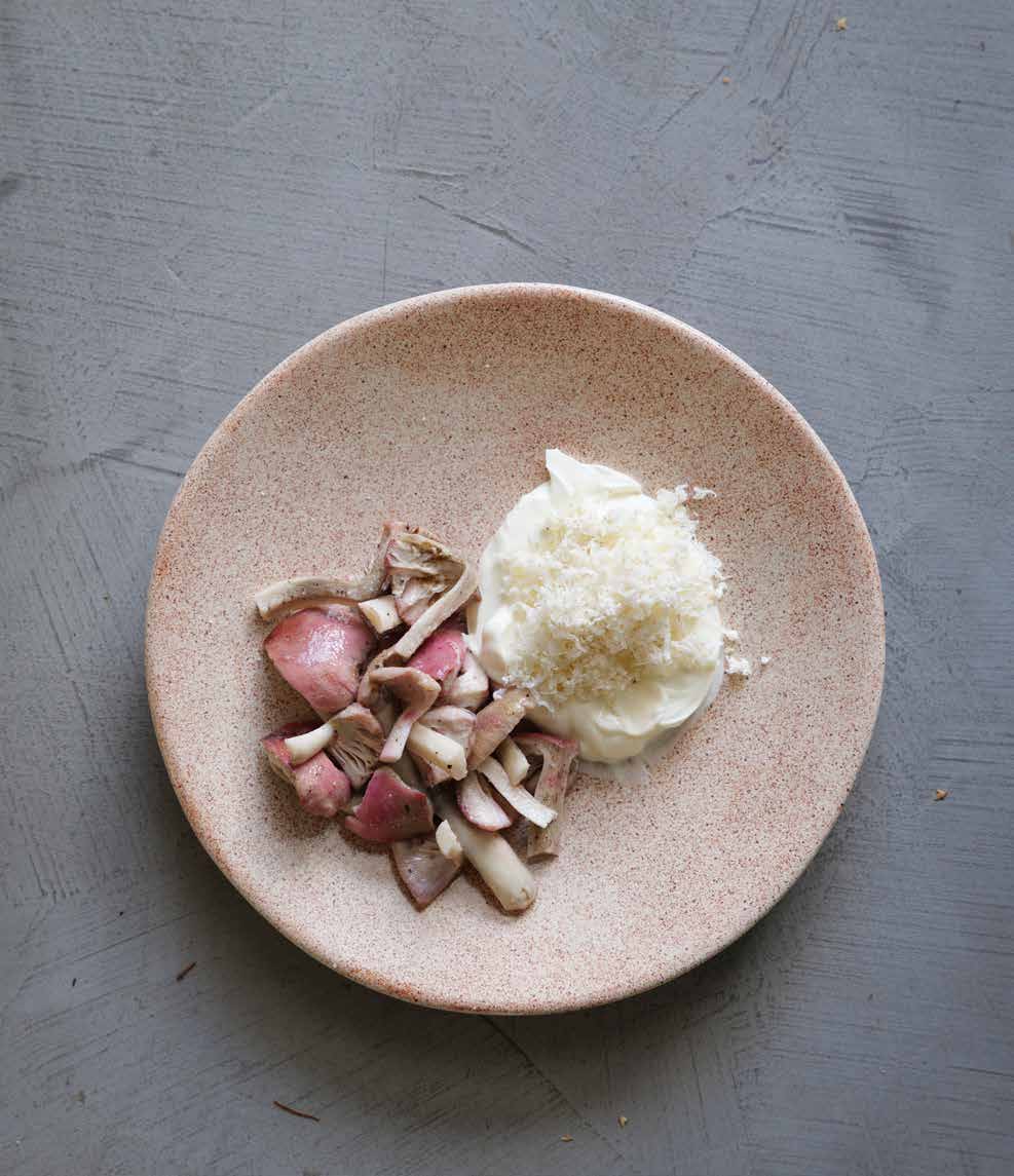 Blancheret skørhat med peberrod