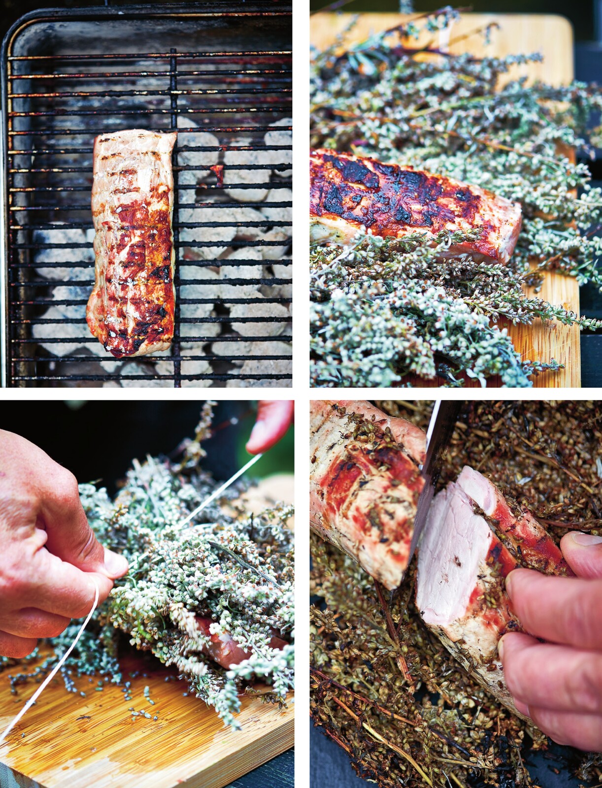 Grillet svinemørbrad i gråbynke